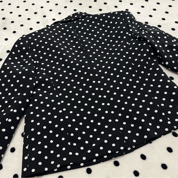 Vintage Kasper Polka Dot Blazer Size 8 - Picture 7 of 14